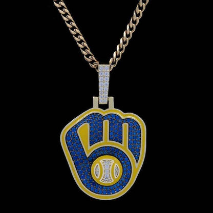 Milwaukee Brewers Official MLB Logo Pendant