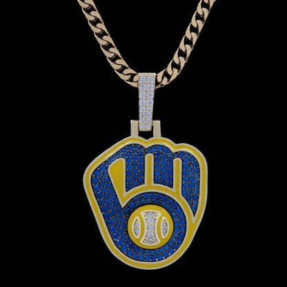 Milwaukee Brewers Official MLB Logo Pendant