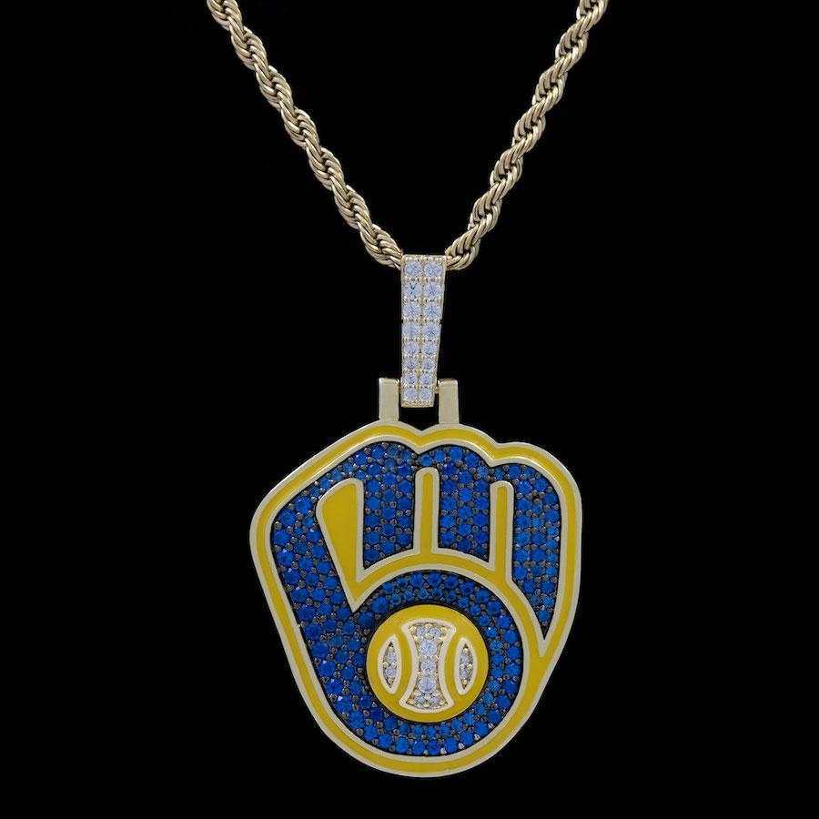 Milwaukee Brewers Official MLB Logo Pendant