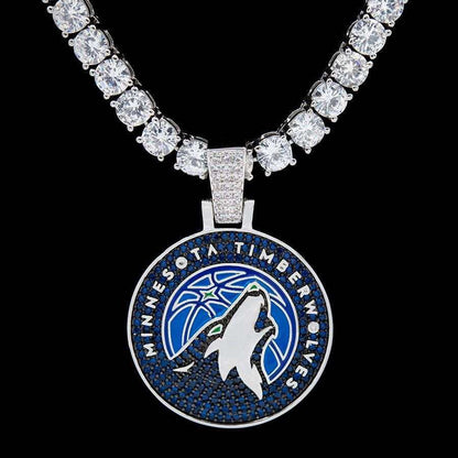 Minnesota Timberwolves Official NBA Logo Pendant