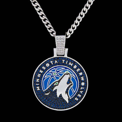 Minnesota Timberwolves Official NBA Logo Pendant