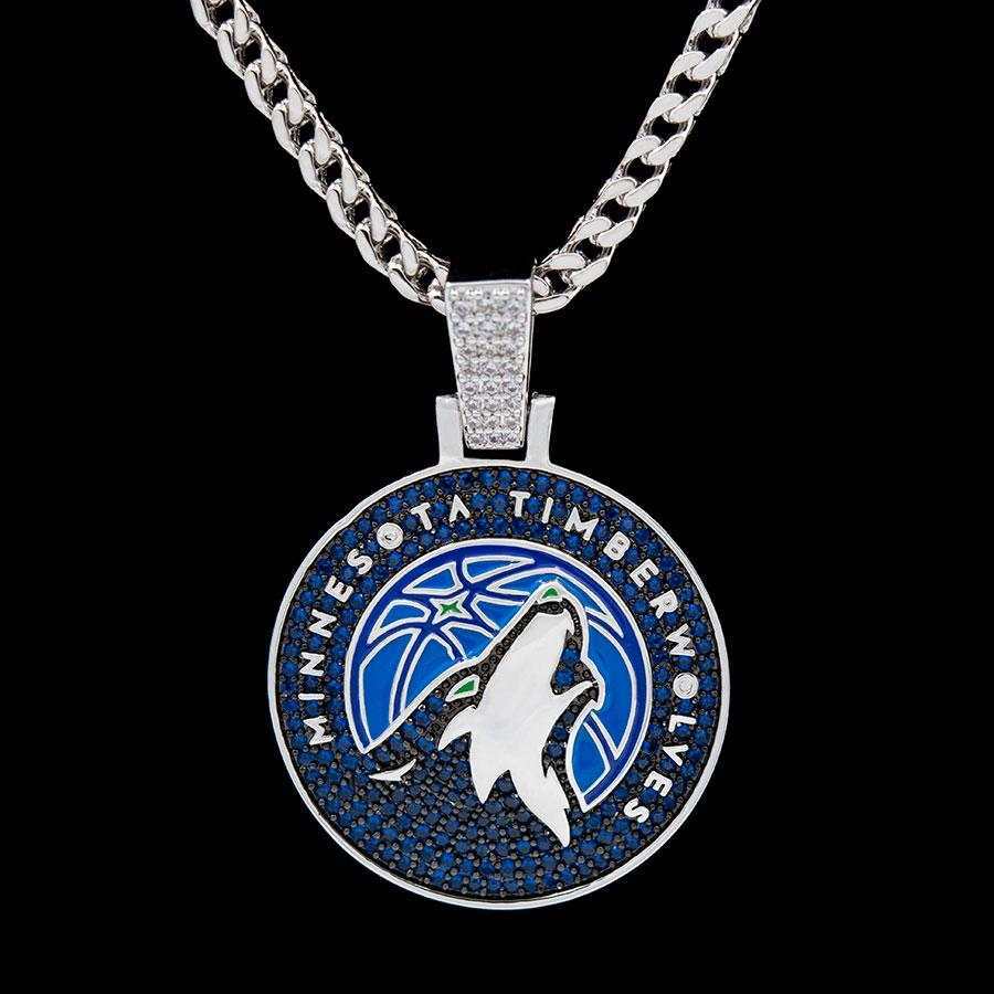 Minnesota Timberwolves Official NBA Logo Pendant