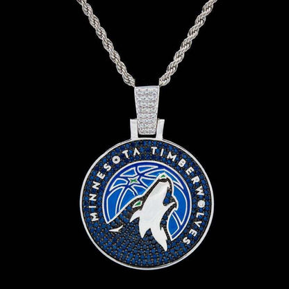 Minnesota Timberwolves Official NBA Logo Pendant
