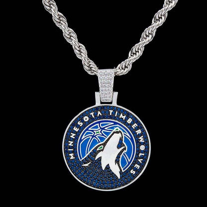 Minnesota Timberwolves Official NBA Logo Pendant