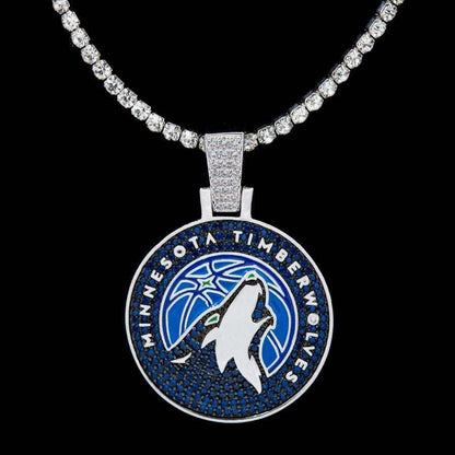 Minnesota Timberwolves Official NBA Logo Pendant