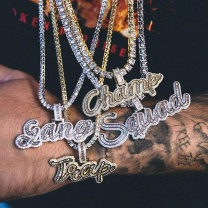 Multi-Layer Name Plate Baguette Custom Font