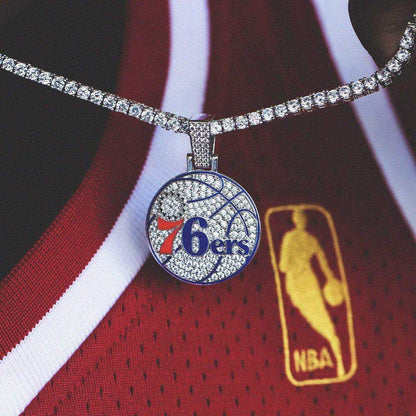 Philadelphia 76ers Official NBA Logo Pendant