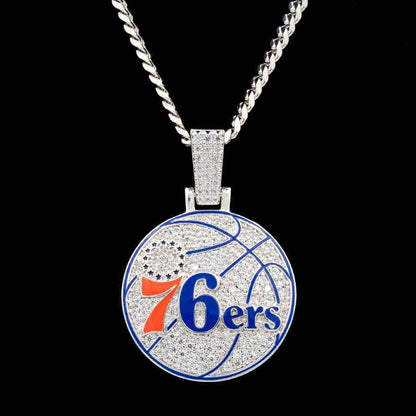 Philadelphia 76ers Official NBA Logo Pendant