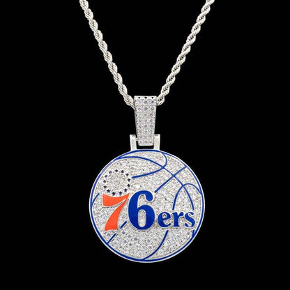 Philadelphia 76ers Official NBA Logo Pendant