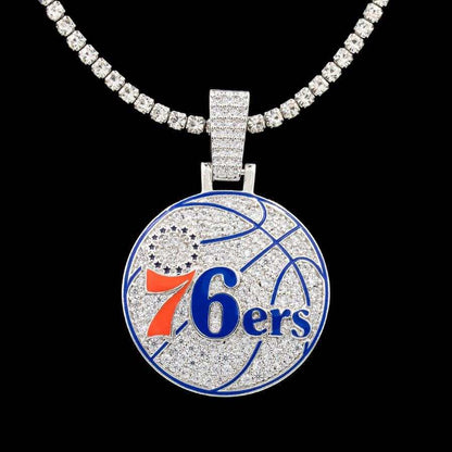 Philadelphia 76ers Official NBA Logo Pendant