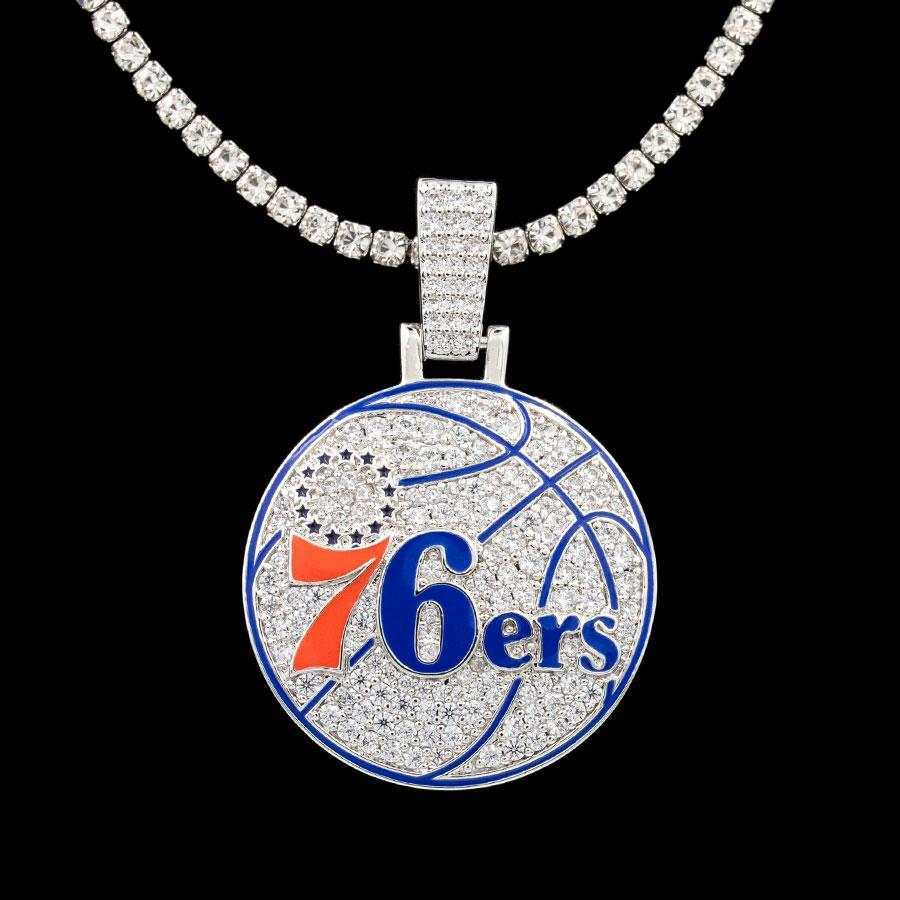 Philadelphia 76ers Official NBA Logo Pendant