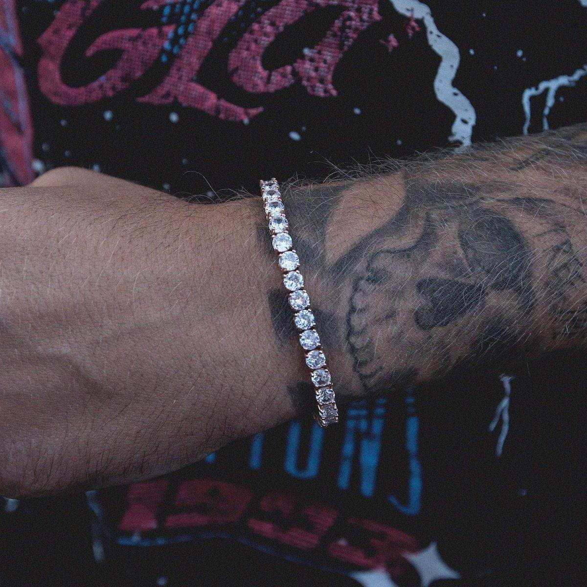 Round Cut Tennis Bracelet in Rose Gold - 5mm