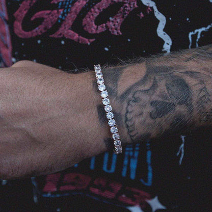 Round Cut Tennis Bracelet in Rose Gold - 5mm