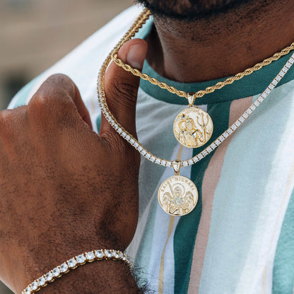 Saint Michael Coin Pendant