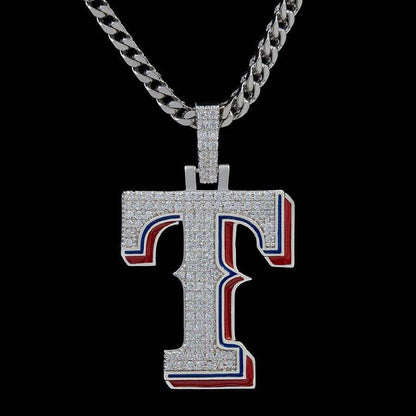 Texas Rangers Official MLB Logo Pendant