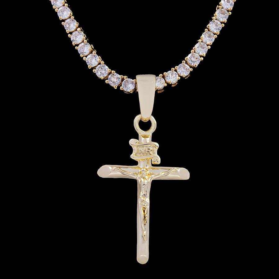 Crucifix Pendant in Yellow Gold