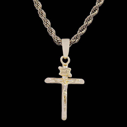 Crucifix Pendant in Yellow Gold
