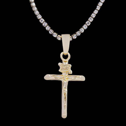 Crucifix Pendant in Yellow Gold