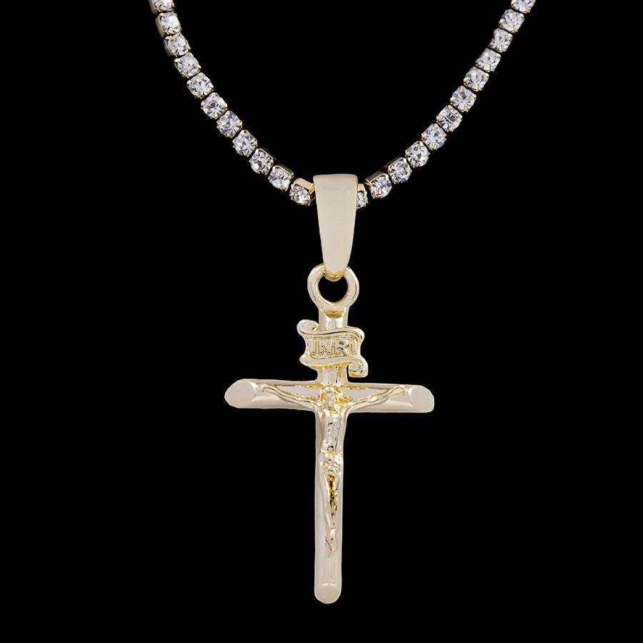 Crucifix Pendant in Yellow Gold